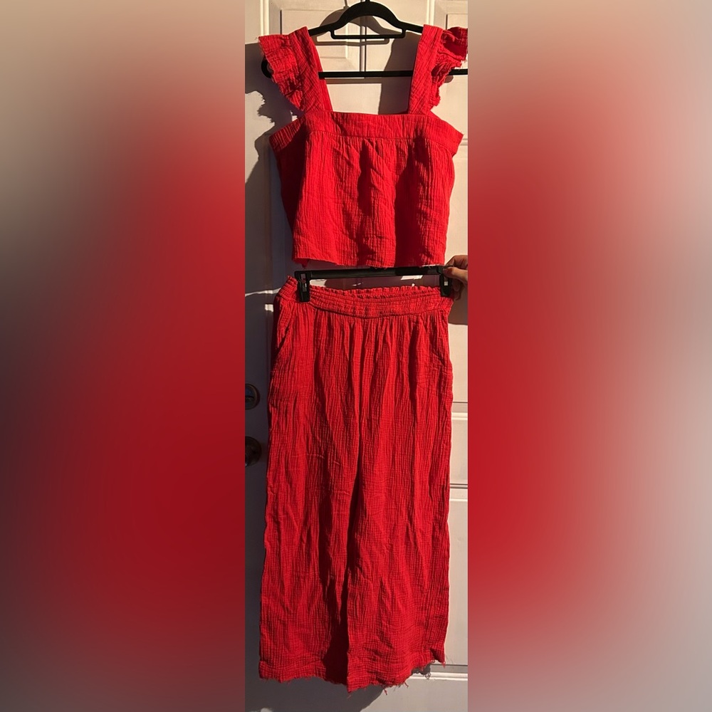 100% cotton/NEW IN BRAND / coral set NWOT